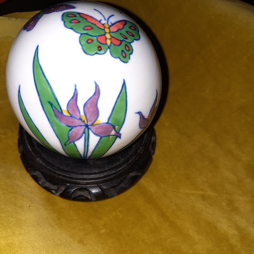 Hand Painted Porcelain Ball